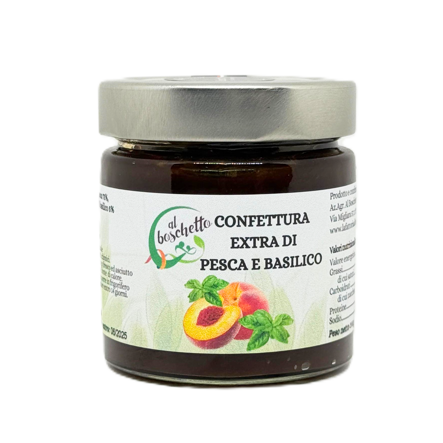 Confettura Extra di Pesca e Basilico